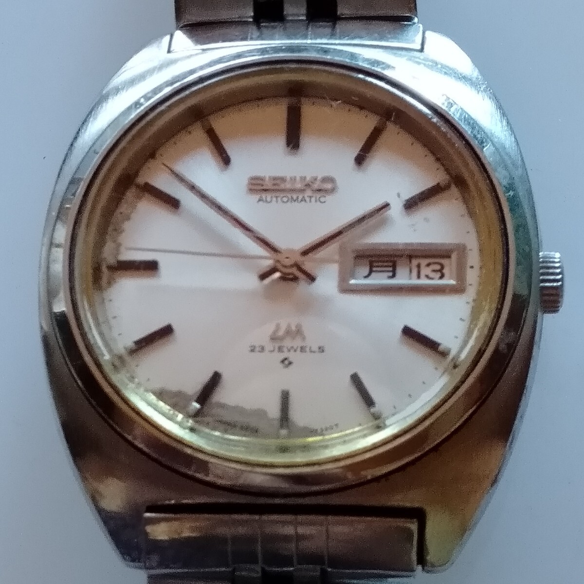 腕時計156か 自動巻き SEIKO セイコー AUTOMATIC LM JAPAN 5606-7320T 23 JEWELS 動作品 レトロ