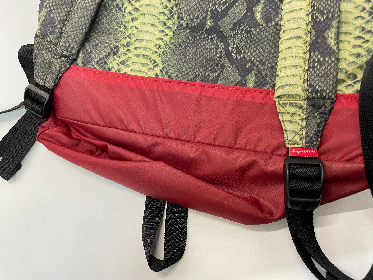 supreme リュック　バック　パイソン柄 Supreme - レア☆supreme × THE NORTH FACE パイソン柄リュック