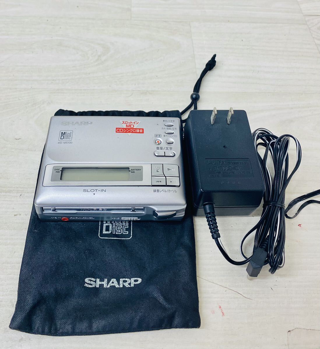 SHARPポータブルMDレコーダーMD-MS100｜MDプレーヤー