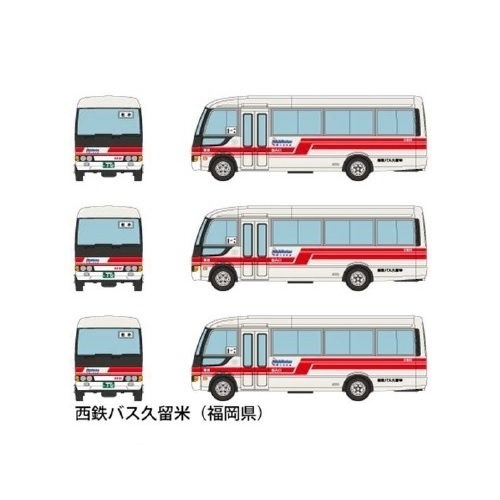 0** TOMYTEC автобус коллекция 23.[ 270 запад металлический автобус Kurume Mitsubishi Fuso Rosa ] ×3 шт. комплект количество 2 запад Япония железная дорога Tommy Tec автобус kore