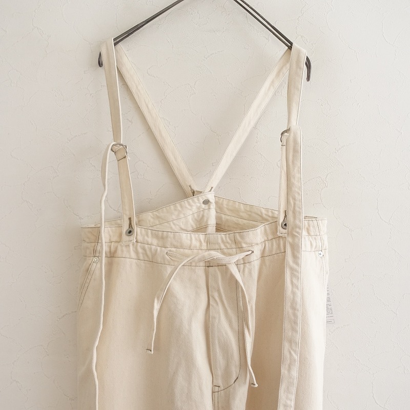 【定価1.7萬】ジョンブル Johnbull *サスペンダー付きコットンパンツ*Lボトムス綿アイボリー(1-2408-91)【70I42】