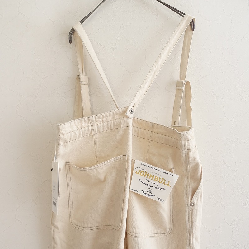 【定価1.7萬】ジョンブル Johnbull *サスペンダー付きコットンパンツ*Lボトムス綿アイボリー(1-2408-91)【70I42】