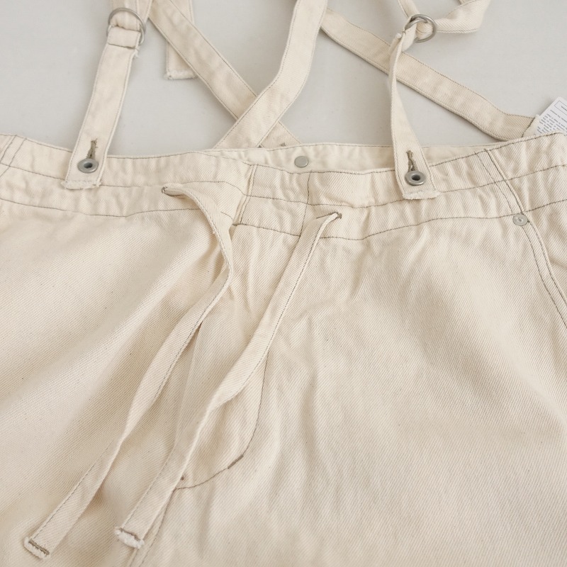 【定価1.7萬】ジョンブル Johnbull *サスペンダー付きコットンパンツ*Lボトムス綿アイボリー(1-2408-91)【70I42】