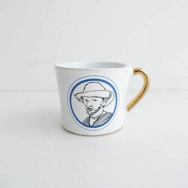 【定価1.4万】廃番/H.P.FRANCE取扱い/クーンケラミック *ポートレートマグ Vincent van Gogh*カップ陶器(wa84-2408-82)【80I42】