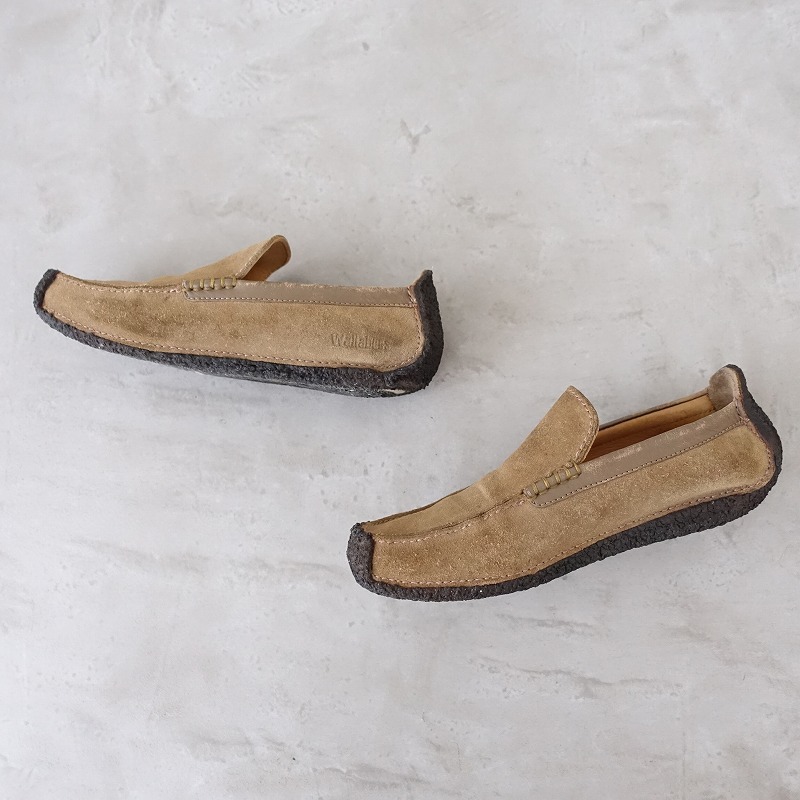 クラークスオリジナルズ Clarks ORIGINALS *Wallabees レザーローファー 5.5/24*ライトブラウンスエード靴(sh88-2408-124)【41I42】