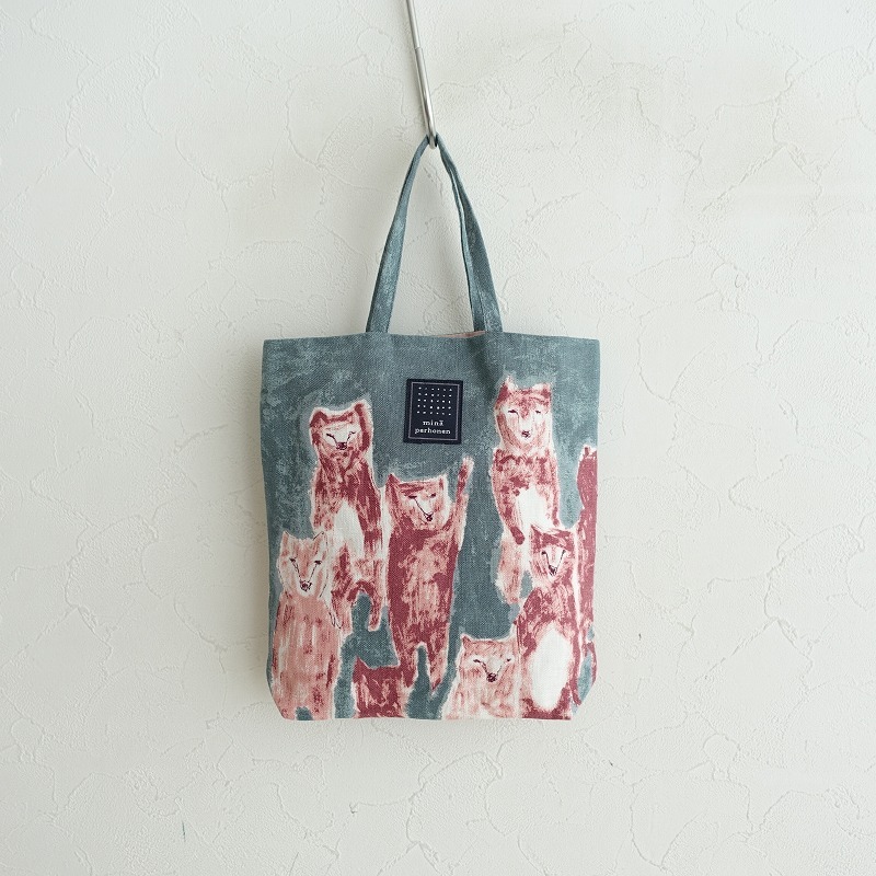 【美品/2022SS】ミナペルホネン mina perhonen *alive toast bag トーストバッグ*アライブ鞄かばん手提げ(ba84-2409-21)【92I42】