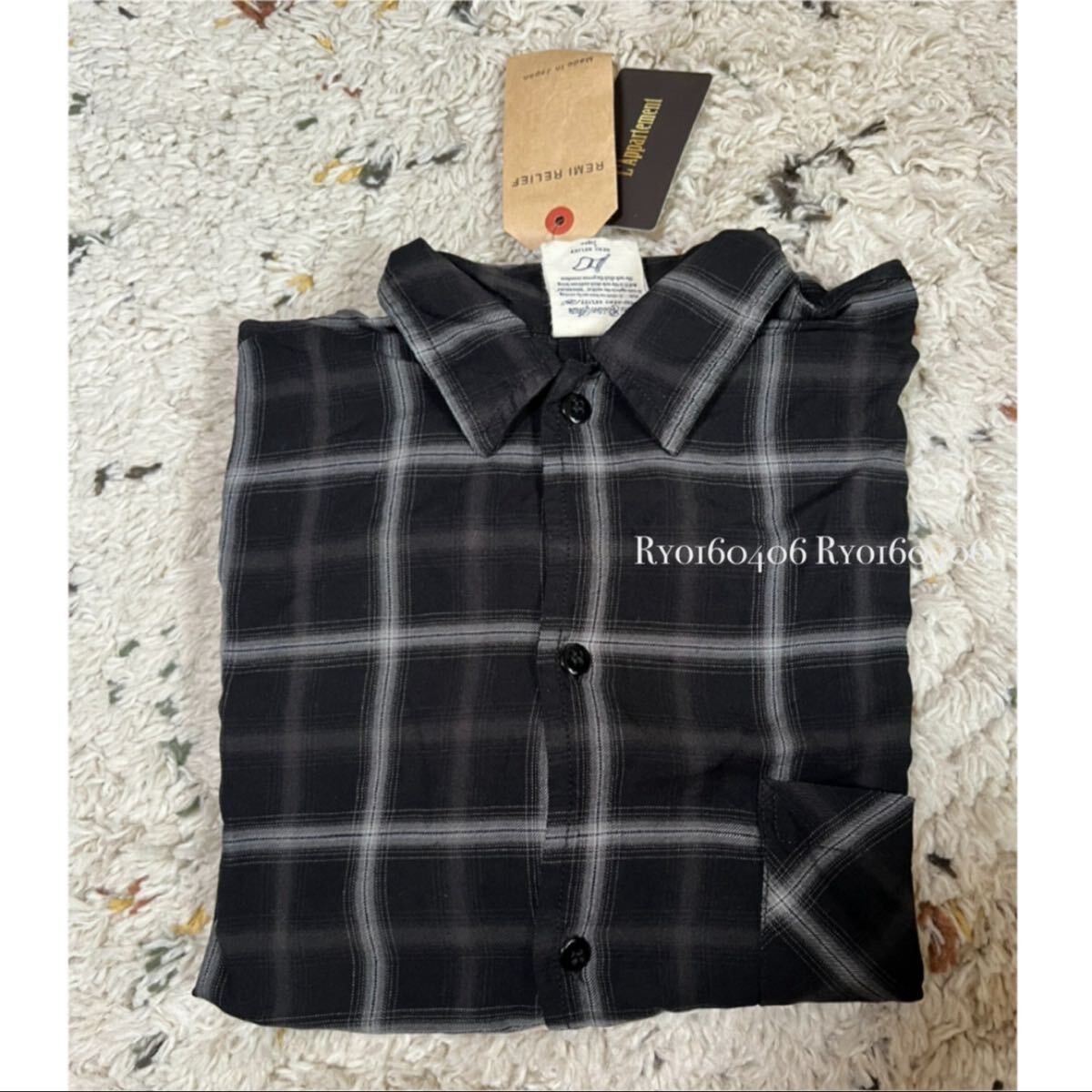 24SS REMI RELIEF CHECK 2 WAY SHIRT チェック 24SS REMI RELIEF CHECK 2 WAY SHIRT チェック