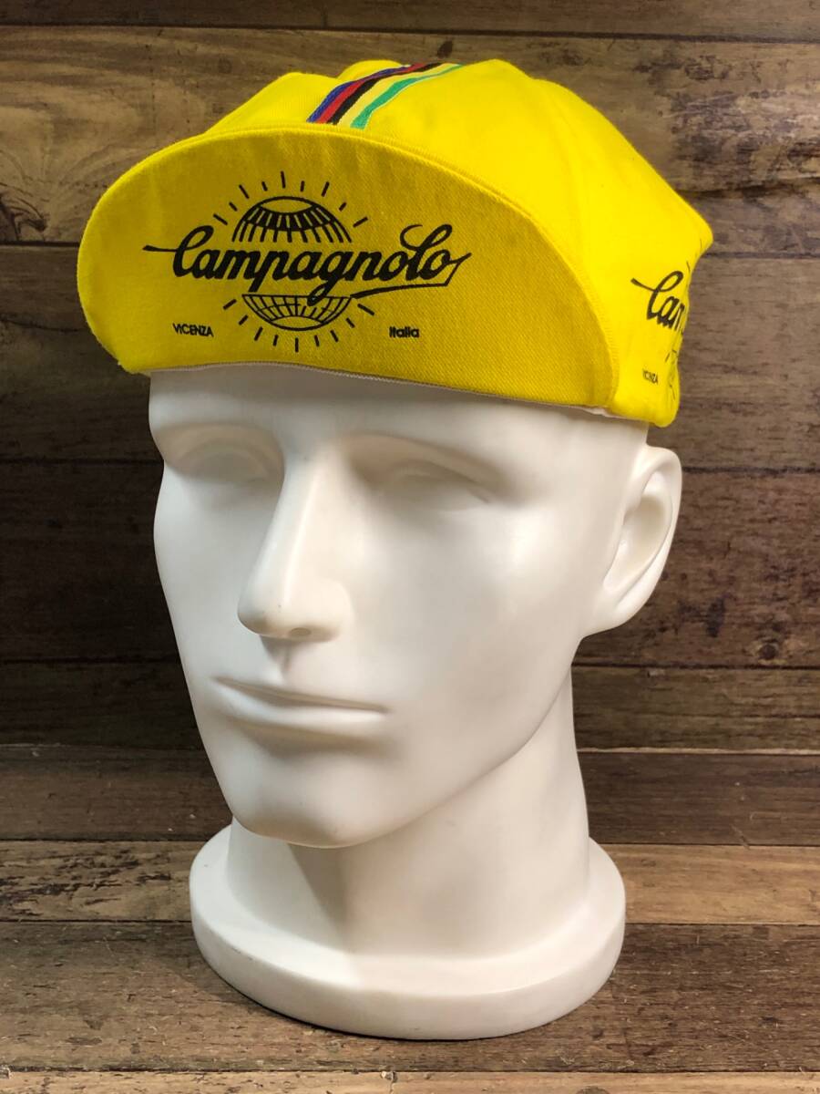 IE267 カンパニョーロ CAMPAGNOLO サイクルキャップ 黄色(帽子 IE267 カンパニョーロ CAMPAGNOLO サイクルキャップ 黄色(帽子
