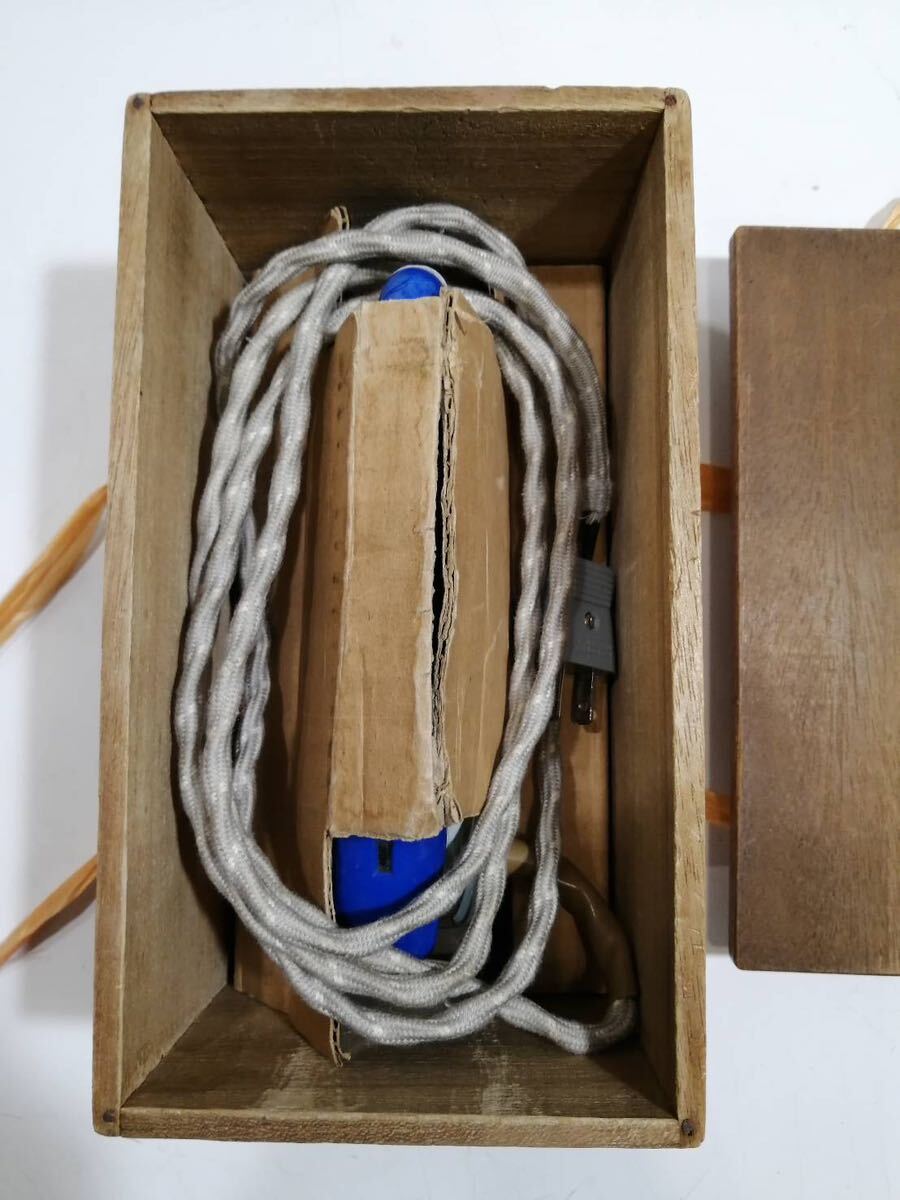 ⑨ レトロ家電 National ナショナル 2号自動アイロン NA-34 箱 ⑨ レトロ家電 National ナショナル 2号自動アイロン NA-34 箱
