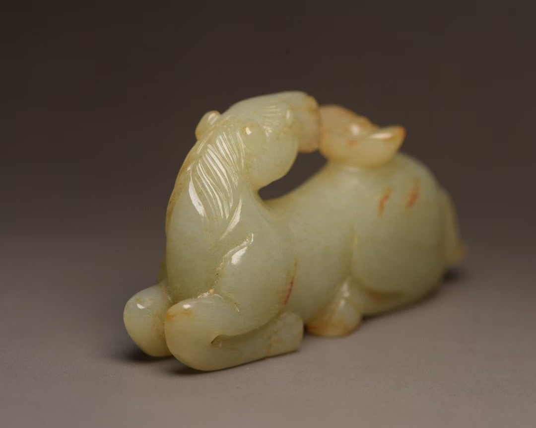 骨董*珍藏*清*古和田玉*羊脂玉*細密彫 骨董*珍藏*清*古和田玉*羊脂玉*細密彫