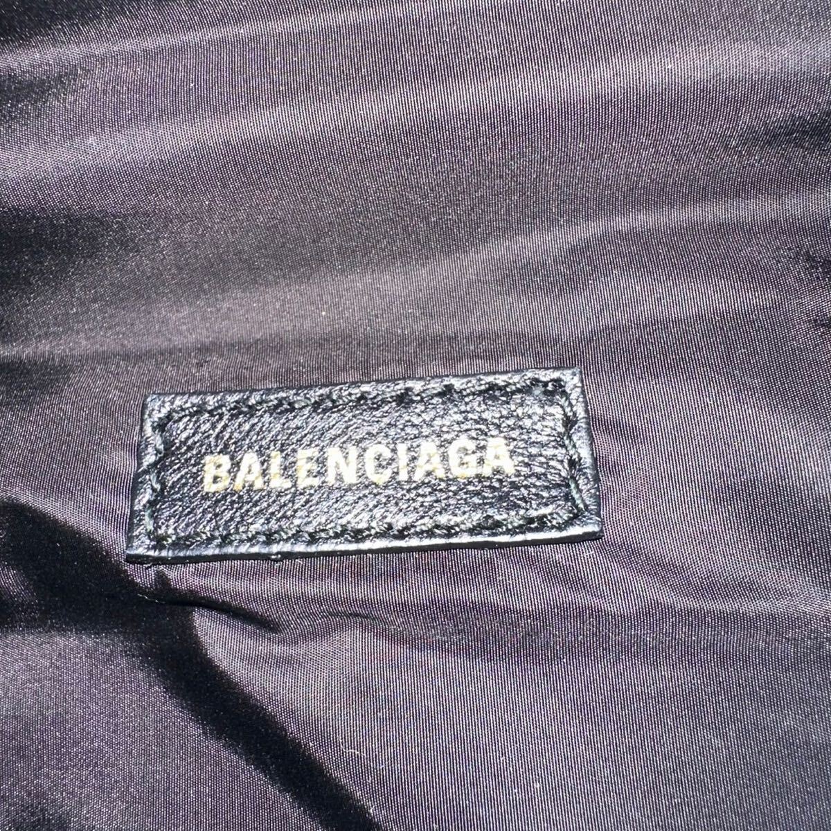 1 иен [ почти не использовался!]BALENCIAGA Balenciaga сумка "body" поясная сумка сумка-пояс нейлон чёрный черный 1 старт 