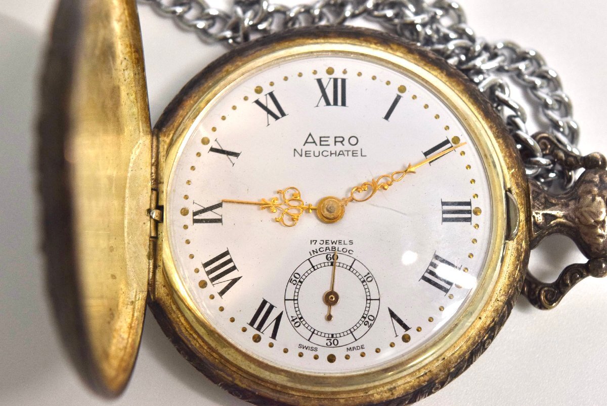 1-19534 AERO アエロ 懐中時計 手巻き 馬 スイス高級時計