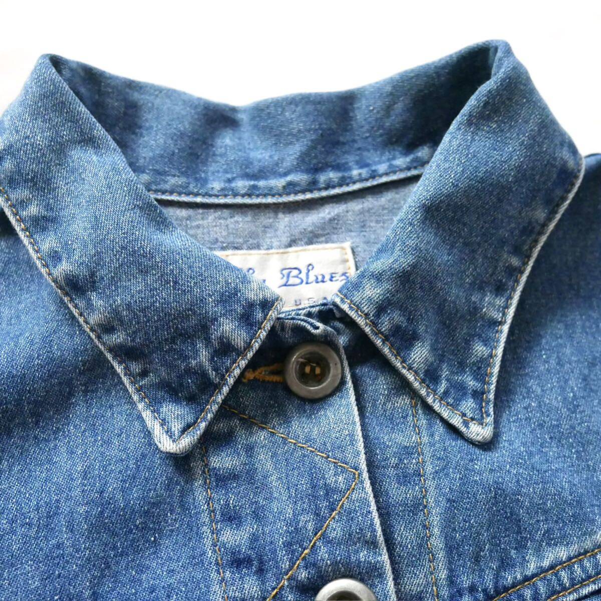 アメリカンレトロ デニムクロップド丈フードジャケット 5012401 Made in USA 90s billy blues short denim jacket アメリカ製 90