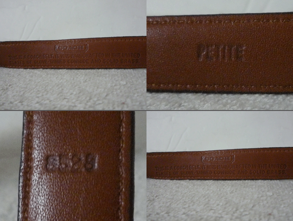 COACH　コーチ　レザー　ブラック　ブラウン　ベルト