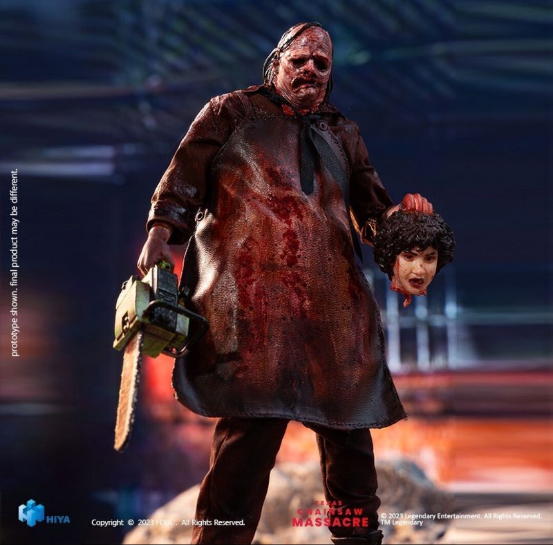 ☆新品　1/12　レザーフェイス　アクションフィギュア　悪魔のいけにえ　HIYA Texas Chainsaw Massacre (2022)