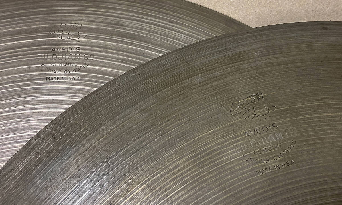 A Zildjian 14インチ　ペア　1960年代？