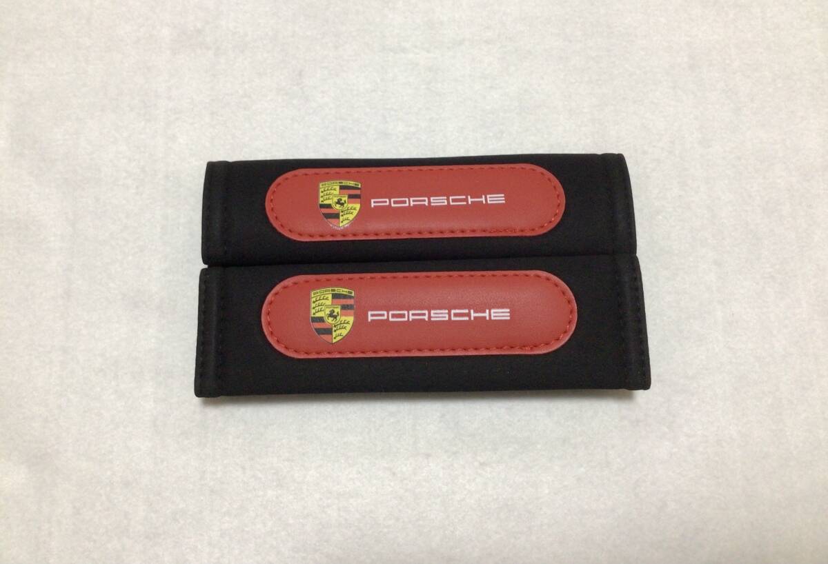 Porsche Porsche чёрная кожа цвет ремень безопасности накладка 10012 Porsche Porsche чёрная кожа цвет ремень безопасности накладка 10012