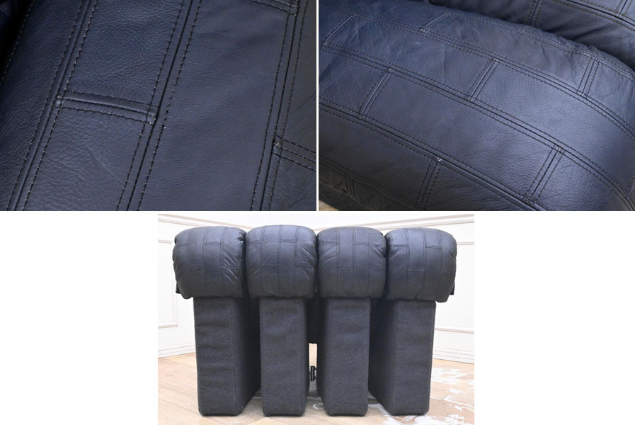 U211M использование немного . глаз прекрасный товар камень .. следующий . высший класс mobi задний рабочее время . стоит натуральная кожа лоскутное шитье Sune -k диван 4 полосный 100 десять тысяч иен 