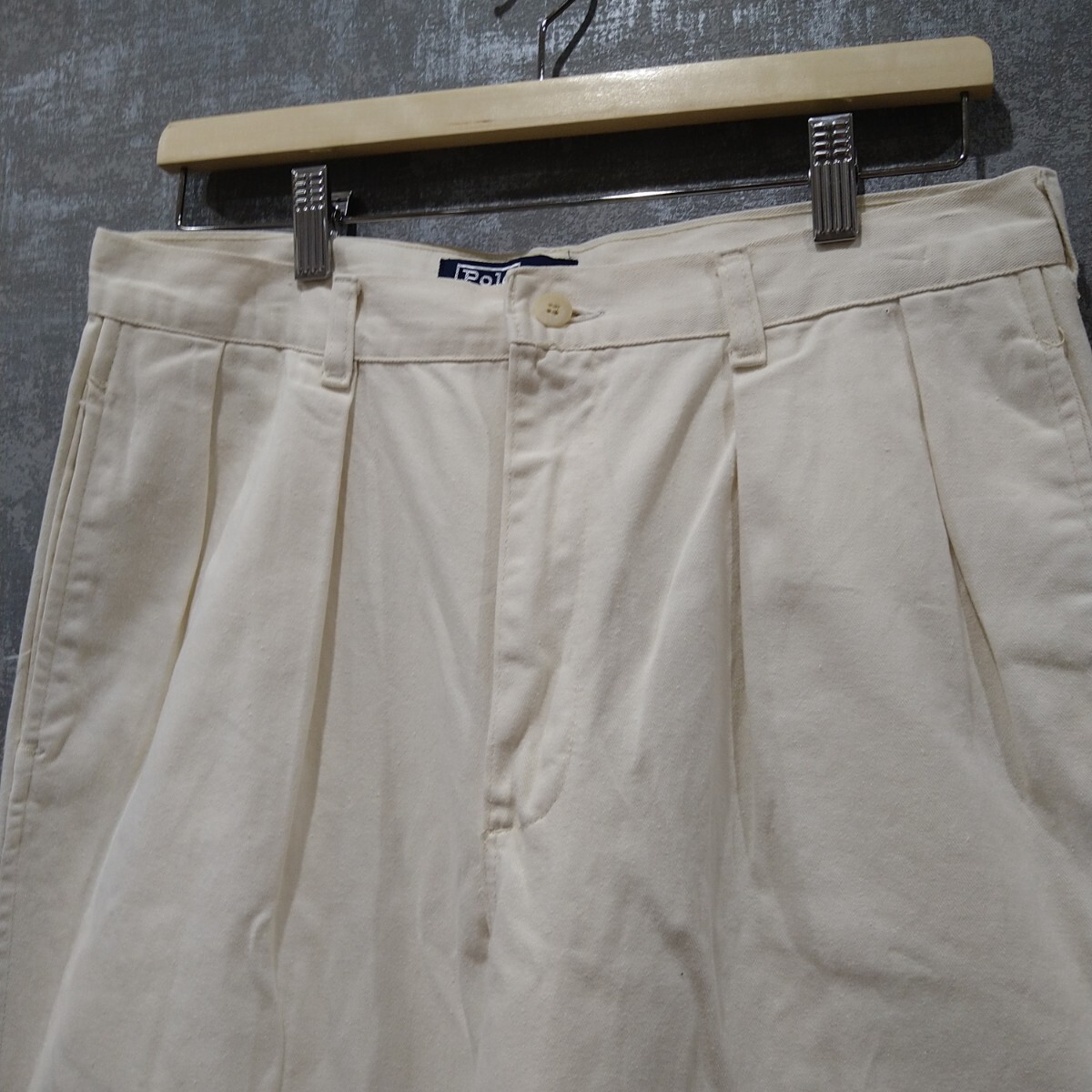 70s 80s ラルフローレン ツータック コットンパンツ W31 70s 80s ラルフローレン ツータック コットンパンツ W31