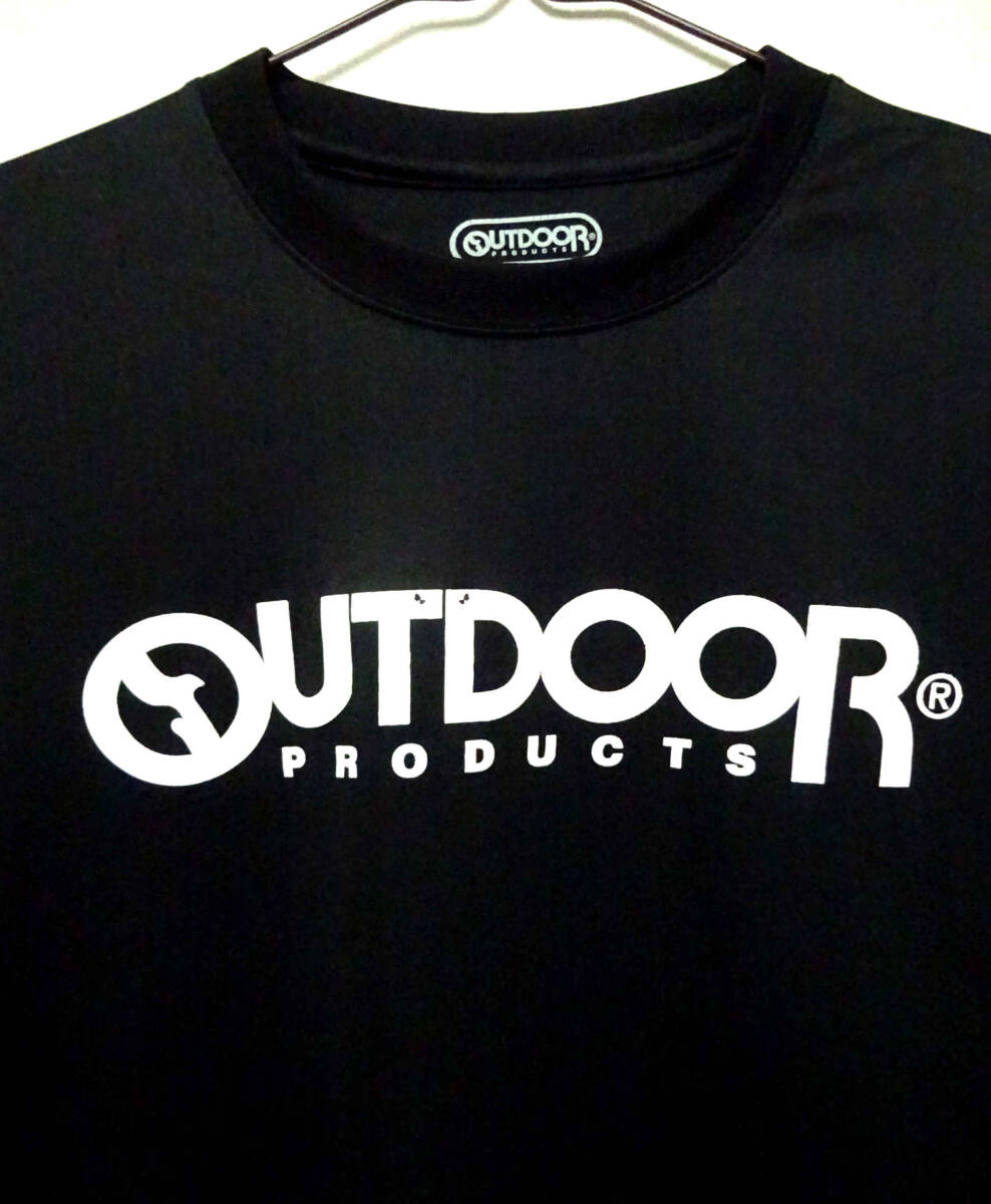 ●OUTDOOR PRODUCTS アウトドアプロダクツ / ロゴプリント・半袖Tシャツ・プラクティスシャツ・ブラック・サイズ:M / USED_画像2