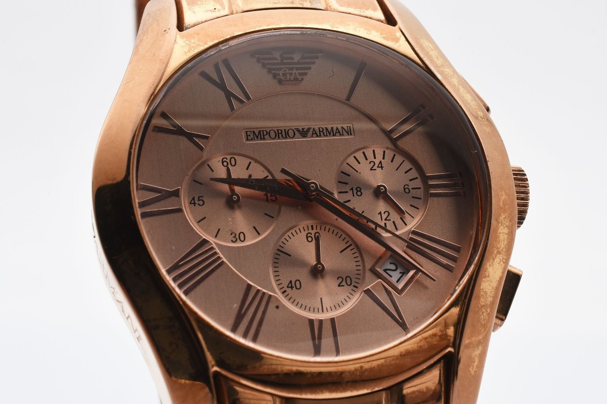 エンポリオアルマーニ AR-0365 デイト クロノグラフ クォーツ メンズ 腕時計 EMPORIO ARMANI