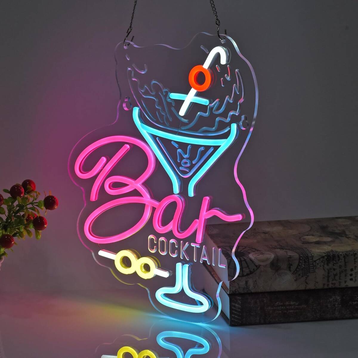 ネオンサイン BARネオンサイン 40x30cm 多階段調光可 LED バー ネオンサイン BARネオンサイン 40x30cm 多階段調光可 LED バー