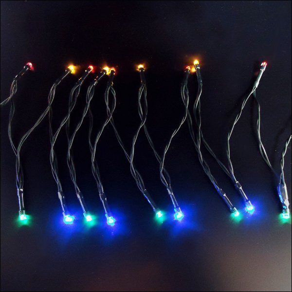 LEDイルミネーション (9) ソーラー充電式 カラフルミックス レインボー LED50球 全長約7m 送料無料/16