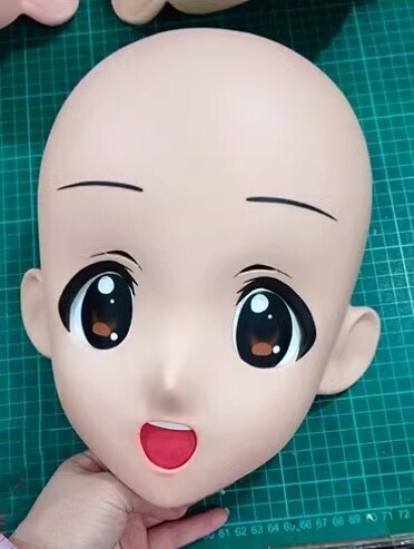 ハーフマスク 眼球付き カツラなし NO.1 樹脂製 ヘッドロリータ ハーフマスク 眼球付き カツラなし NO.1 樹脂製 ヘッドロリータ