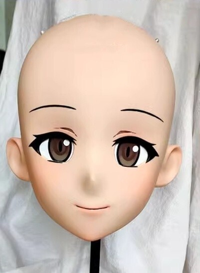 ハーフマスク 眼球付き カツラなし NO.26 樹脂製 ヘッドロリータ ハーフマスク 眼球付き カツラなし NO.26 樹脂製 ヘッドロリータ