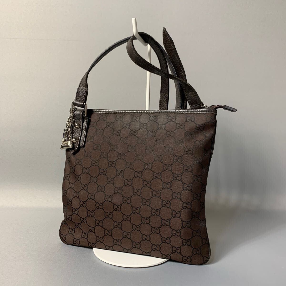 67B83|美品|グッチ GGキャンバス ショルダーバッグ ダークブラウン 67B83|美品|グッチ GGキャンバス ショルダーバッグ ダークブラウン