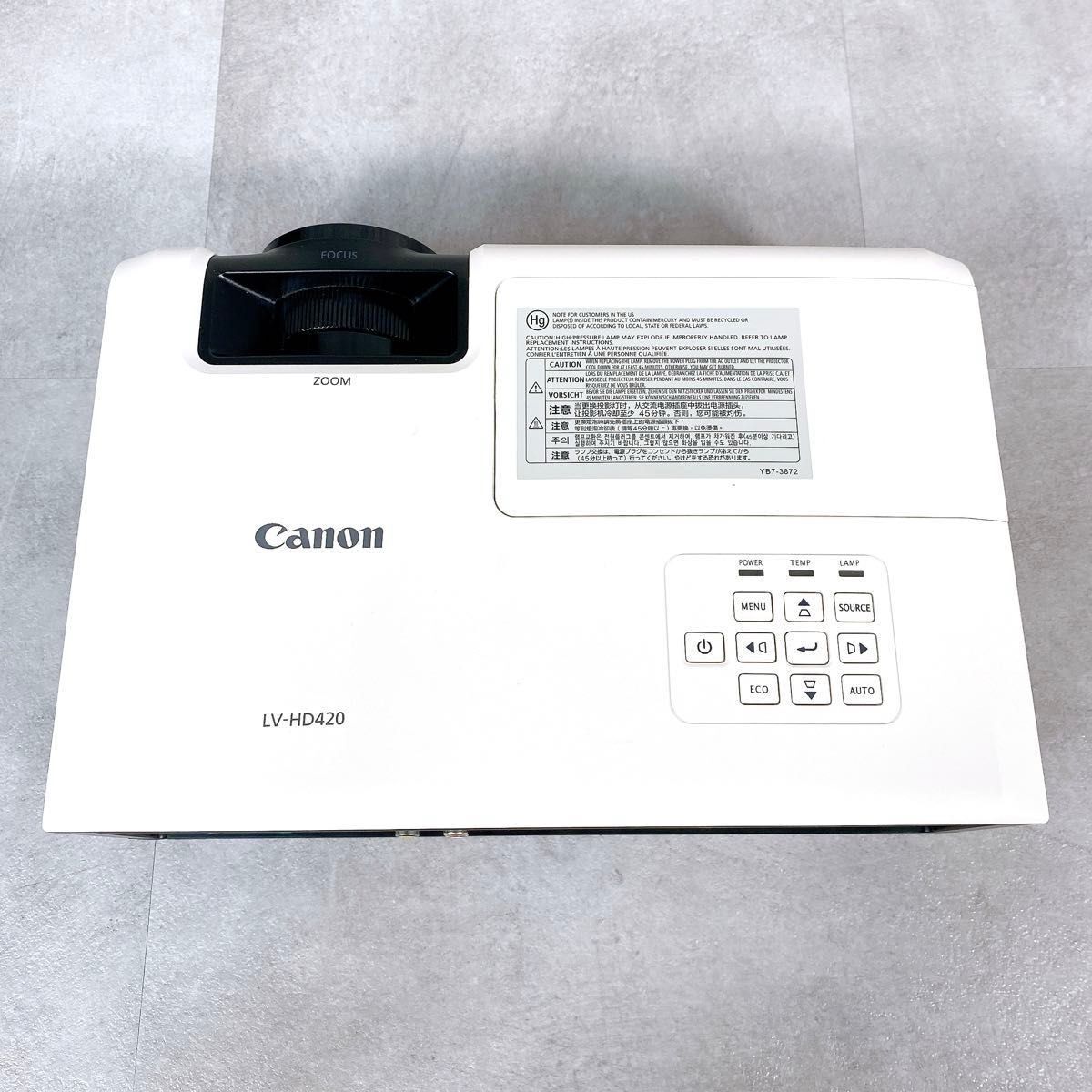 Z771 Canon LV-HD420 標準投影 パワープロジェクター 4200 Z771 Canon LV-HD420 標準投影 パワープロジェクター 4200