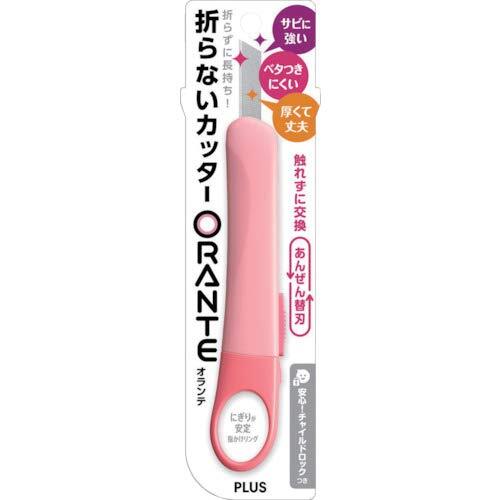 プラス カッター 折らないカッター オランテ 本體 パステルピンク CU-300 35-244
