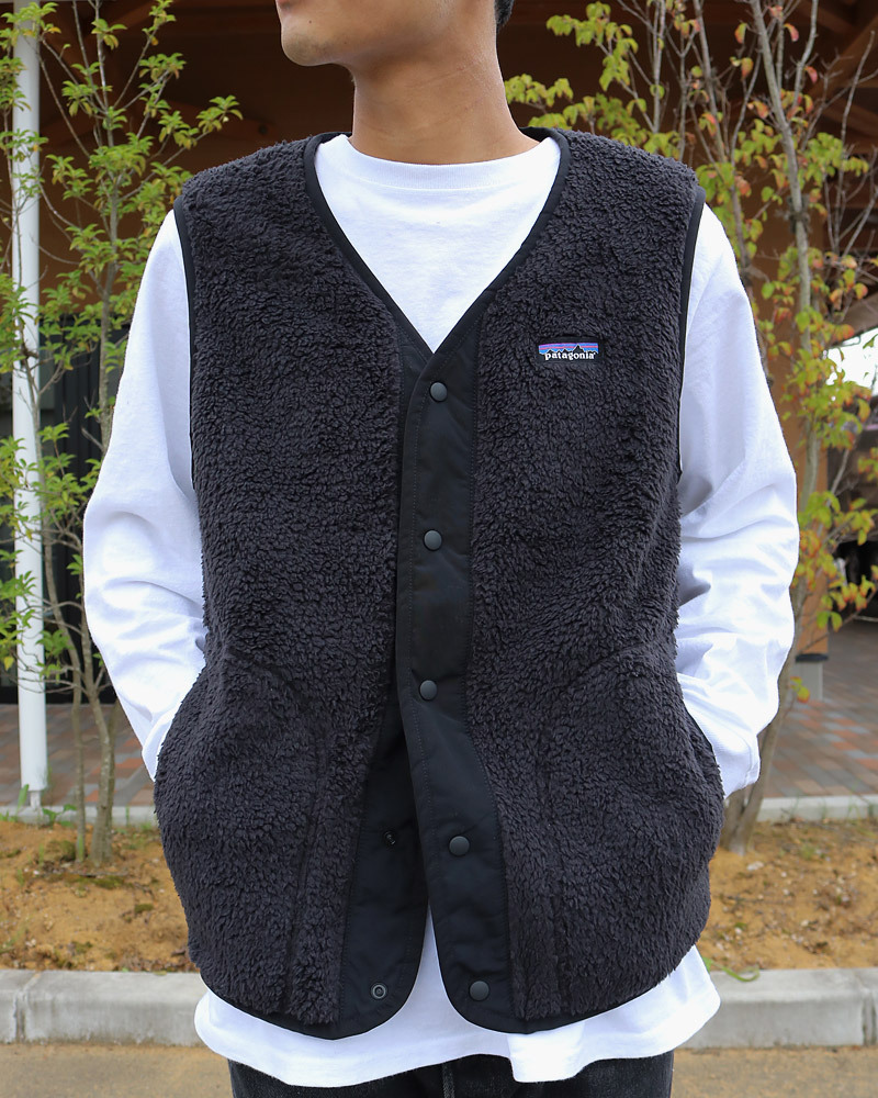 新品未使用タグ付き★patagonia M'S LOS GATOS VEST パタゴニア ロス・ガトス・ベスト メンズXS 黒 フリース★
