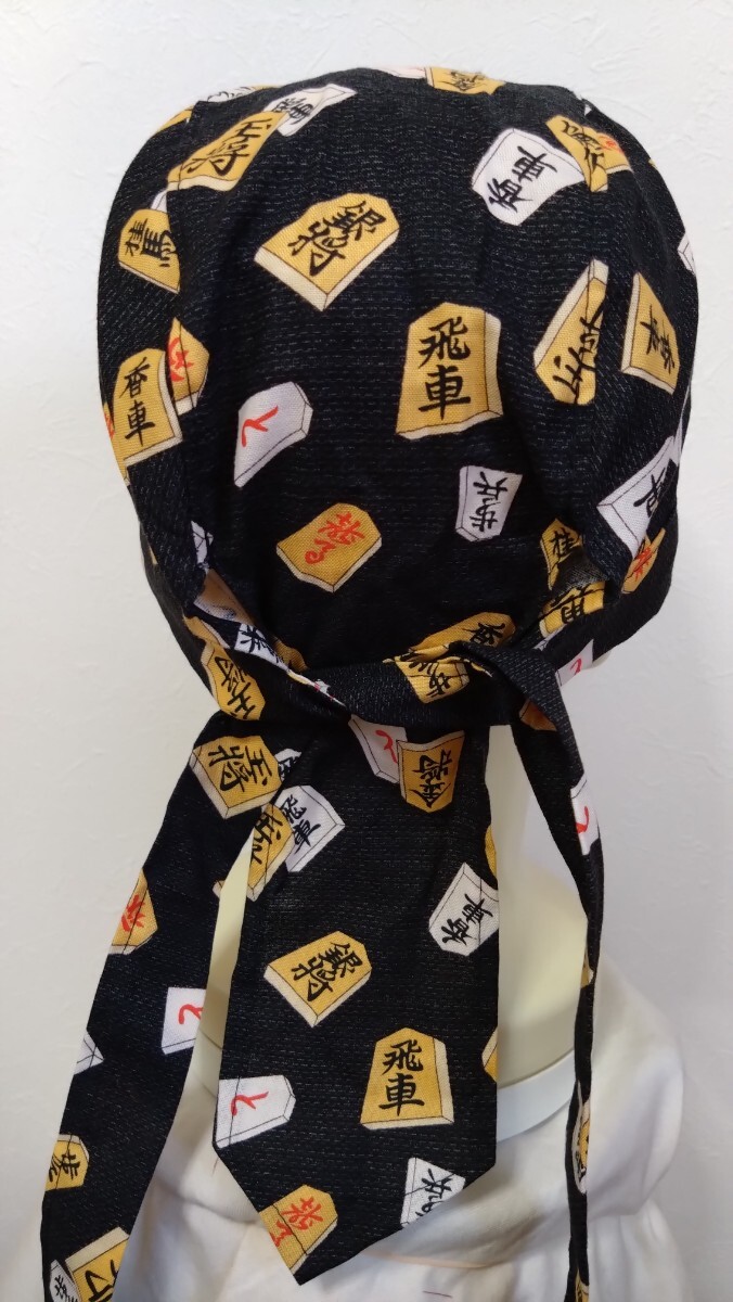 * lucky bag bandana cap 5 pieces set hand made peace pattern manner god . god shogi big catch flag black is .... navy blue 