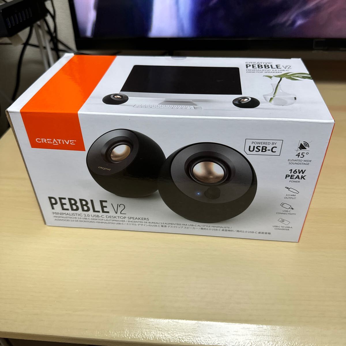 送料無料　即決　未開封　クリエイティブ PEBBLE V2 デスクトップスピーカー　CREATIVE