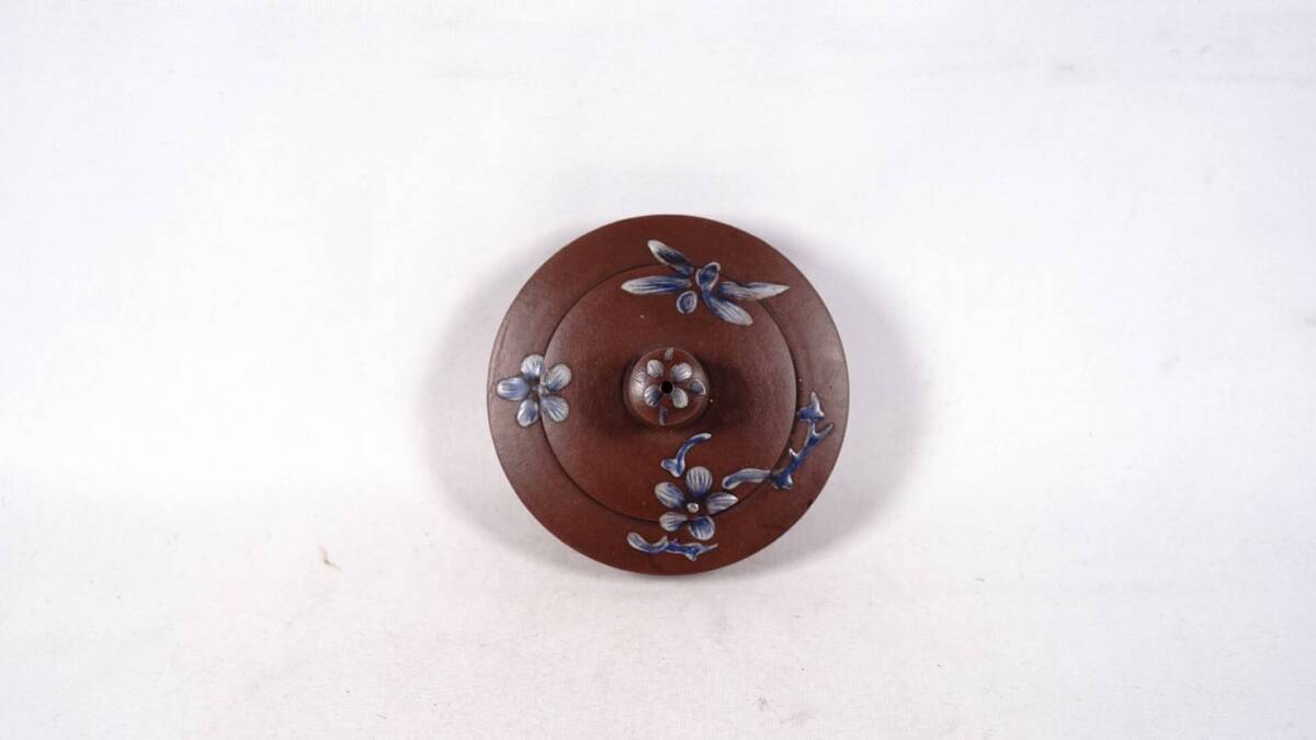 0914-11. mud small teapot map . character . equipped sphere river .. raw Zaimei tea utensils . tea utensils China old fine art old . China antique size :8cm×16cm