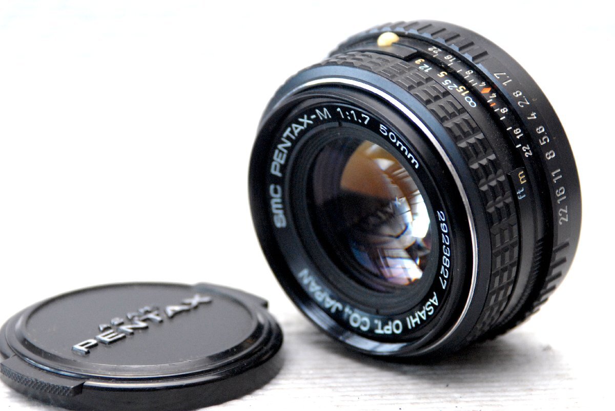 PENTAX-M ペンタックス 純正 Kマウント専用 50mm 高級単焦点レンズ 1:1.7 希少な作動品