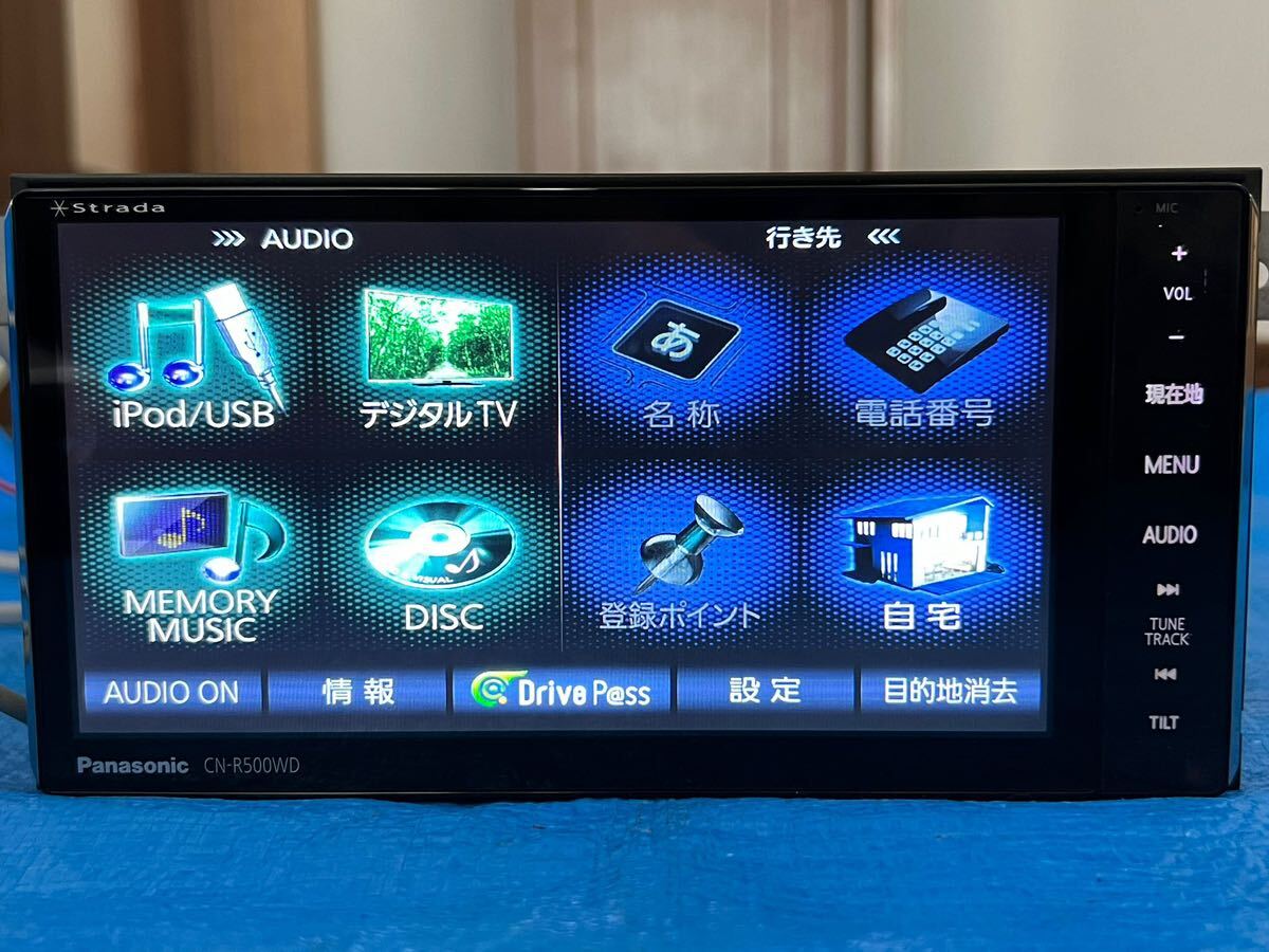 Panasonic 音の匠 ストラーダ CN-R500WD 地デジフルセグ TV/DVD Panasonic 音の匠 ストラーダ CN-R500WD 地デジフルセグ TV/DVD