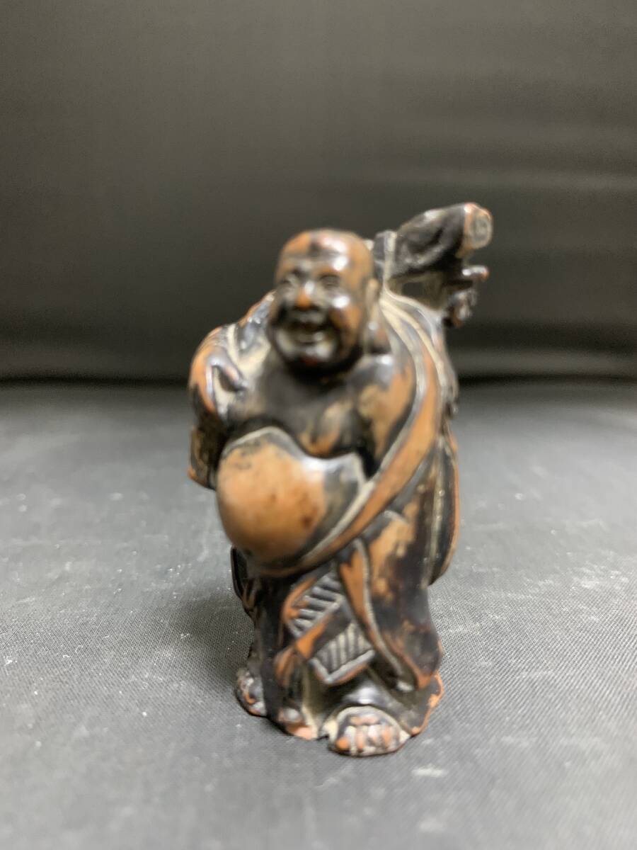 根付　布袋　木彫 布袋木彫根付 文化遺産オンライン