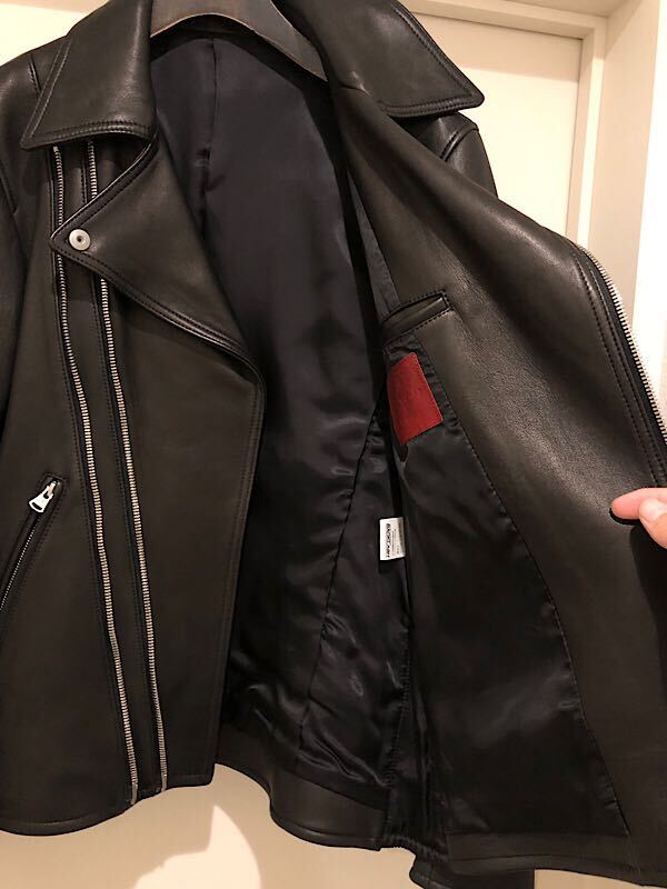 極美品即決 バックラッシュB'2nd別注2連zipスペインシープレザー 極美品即決 バックラッシュB'2nd別注2連zipスペインシープレザー