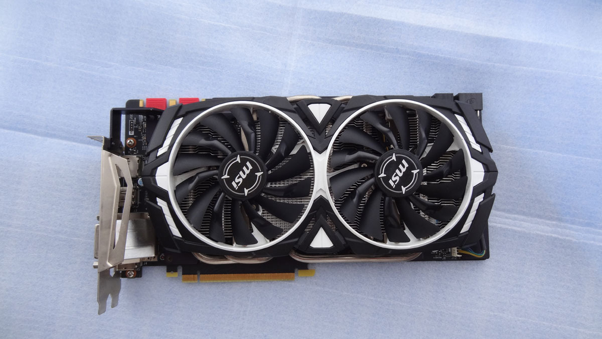 （即決・送料無料）正常動作品 MSI GeForce GTX1080 ARMOR 8G OC GTX 1080