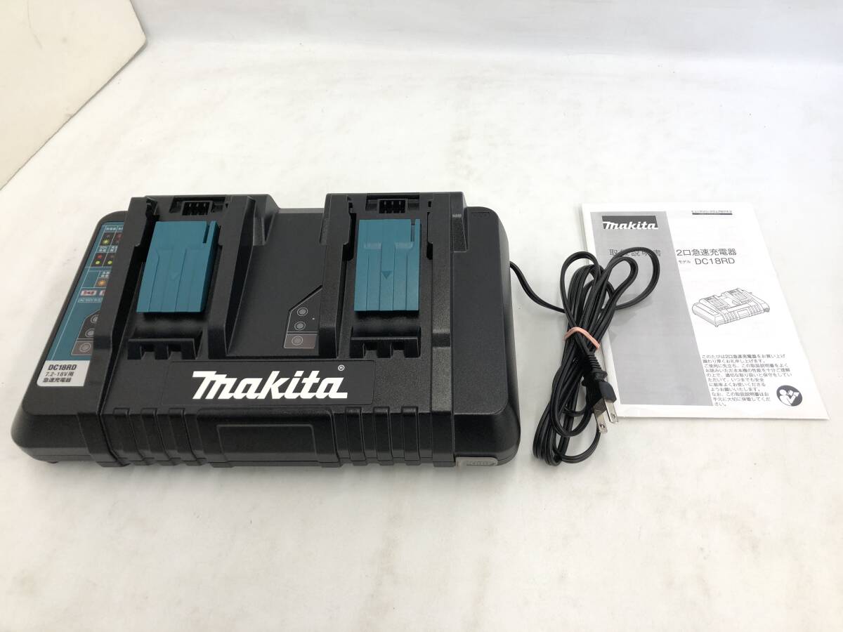 SH240925-02S/ マキタ(makita) 2口急速充電器 DC18RD 7.2-18V用 取扱説明書付き 美品