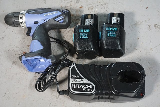 HITACHI ヒタチ 12V 日立工機 12mm コードレスドライバドリル HITACHI ヒタチ 12V 日立工機 12mm コードレスドライバドリル