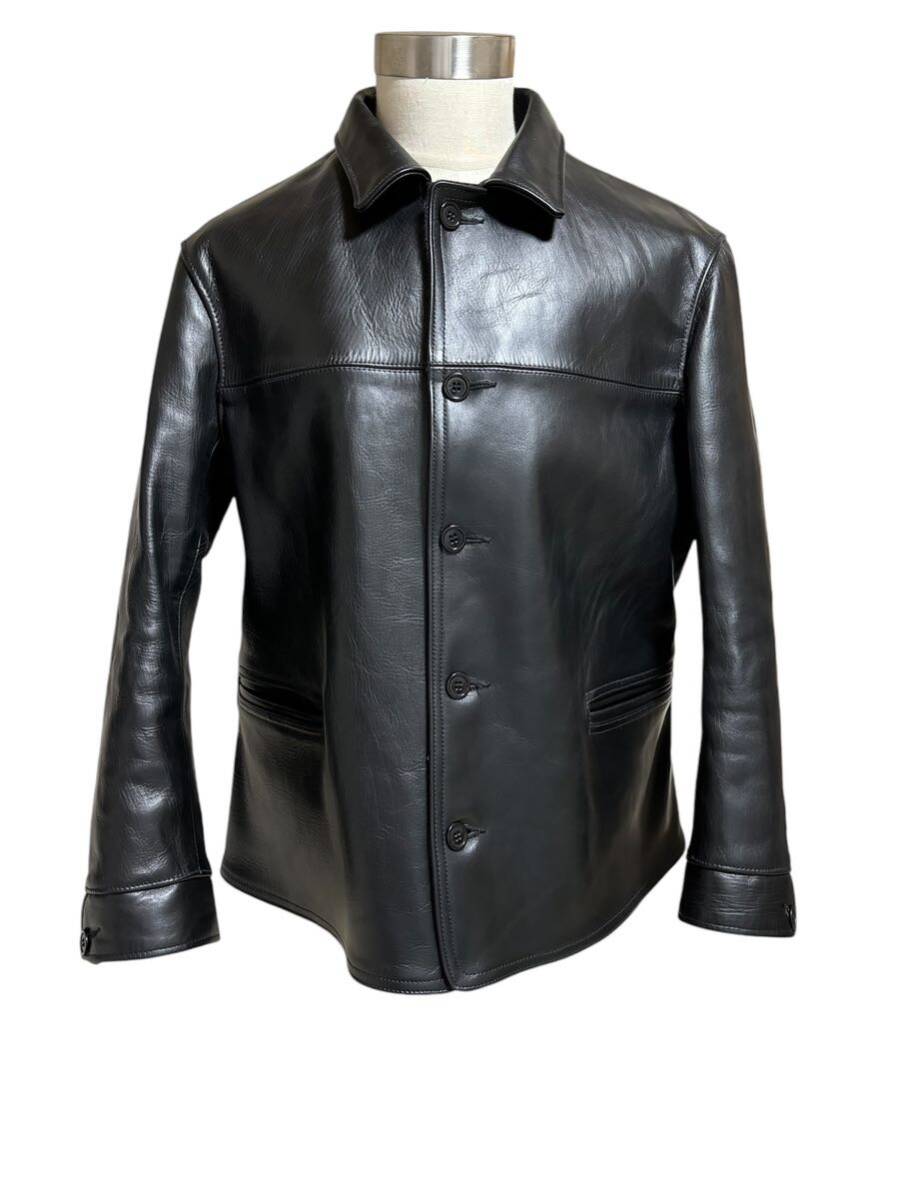 送料込み 即決 At Last & Co LEATHER CAR COAT アットラスト 送料込み 即決 At Last & Co LEATHER CAR COAT アットラスト