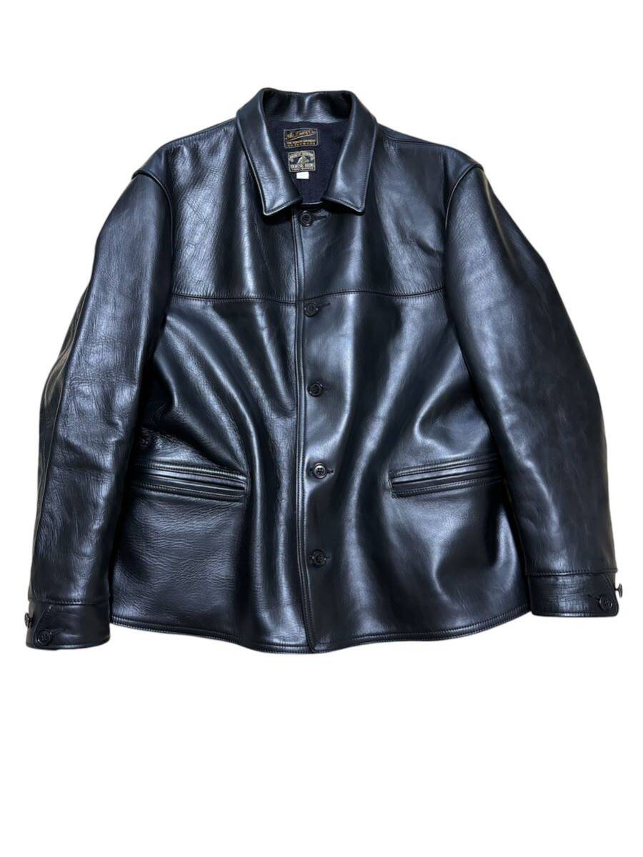 送料込み 即決 At Last & Co LEATHER CAR COAT アットラスト 送料込み 即決 At Last & Co LEATHER CAR COAT アットラスト