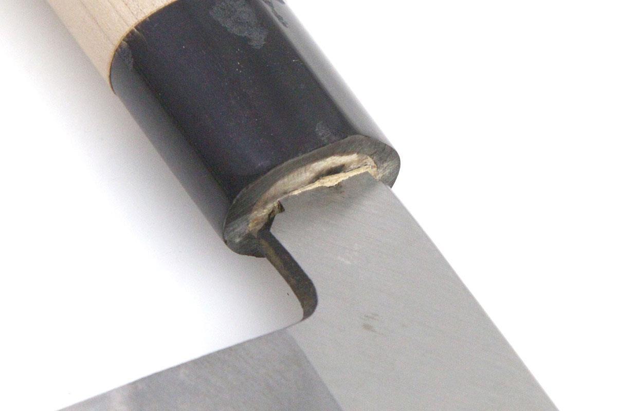 未使用品｜源國行 鱧切包丁 霞 尺 樸柄 箱付 KN02-A9393-2L2A