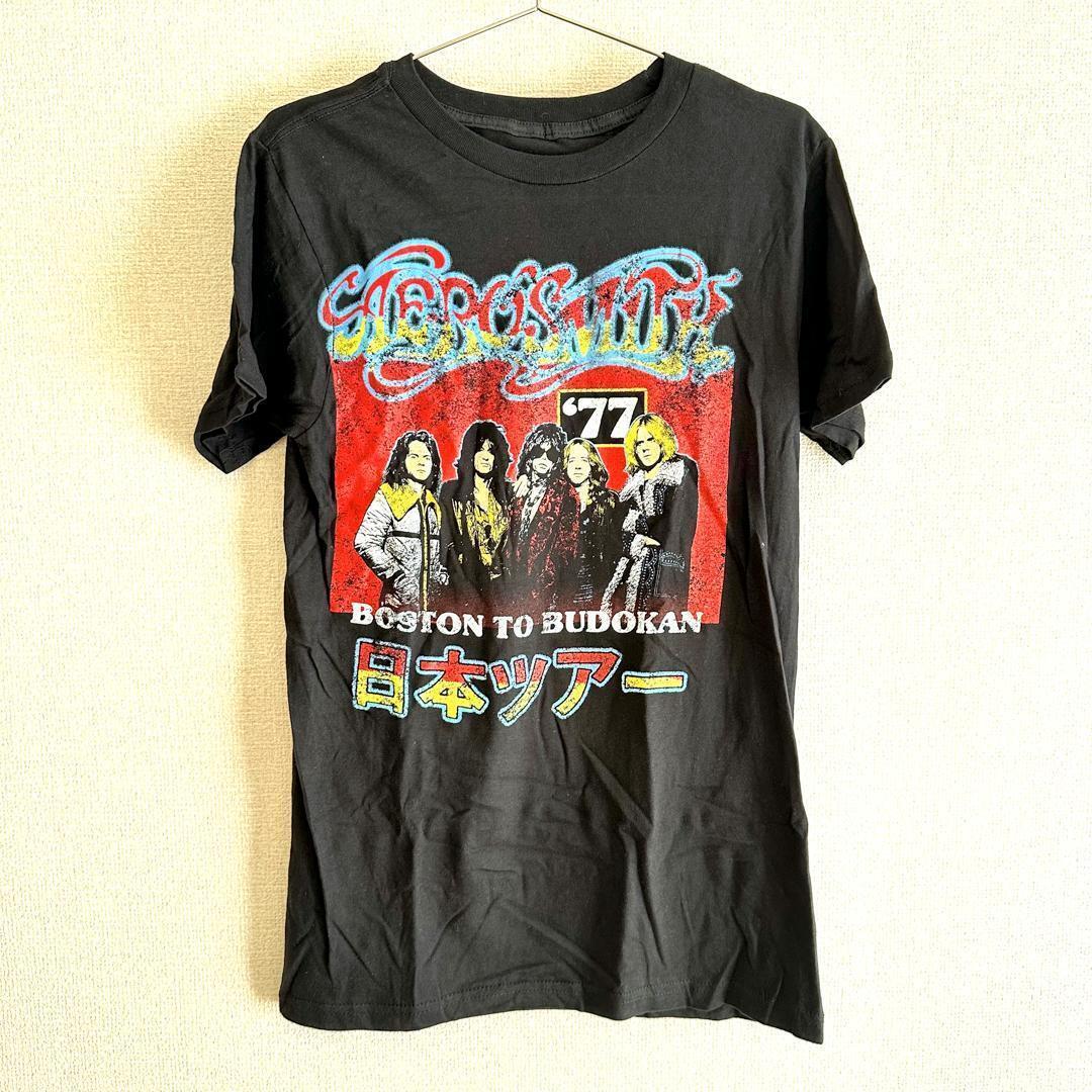 1円〜 レア日本未発売 エアロスミス プリントTシャツ Lサイズ/黒 1円〜 レア日本未発売 エアロスミス プリントTシャツ Lサイズ/黒