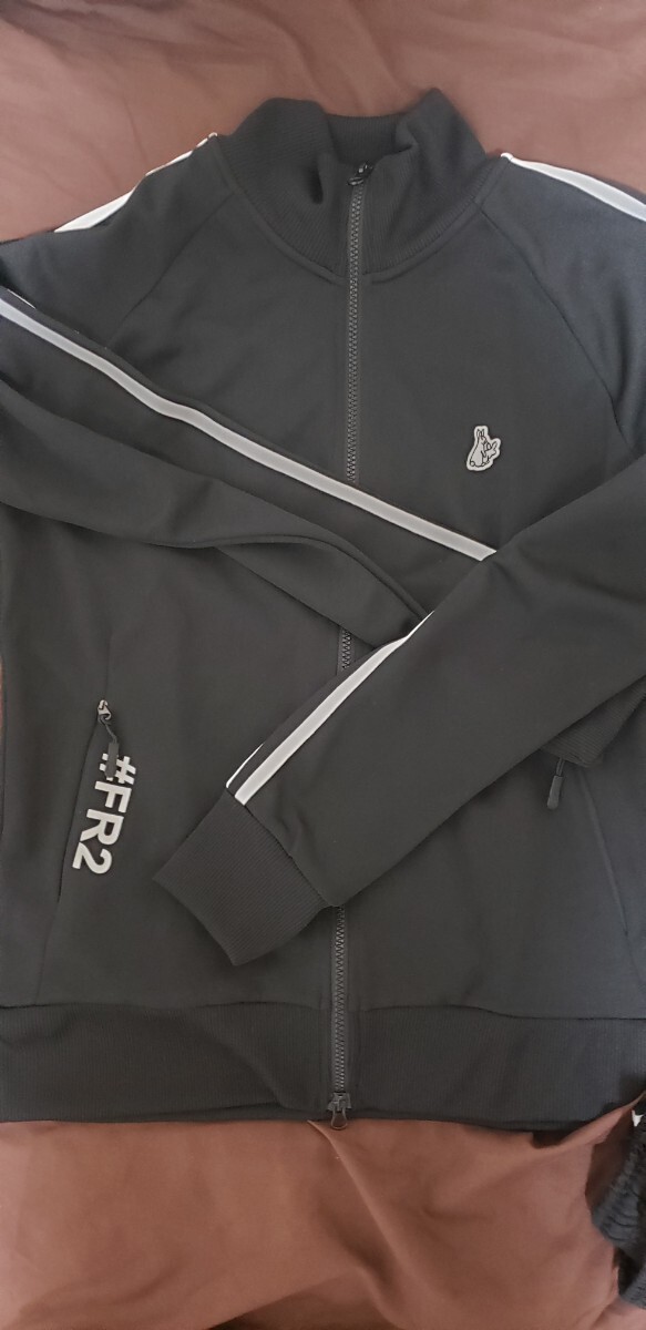fr2 ジャージ エフアールツー 上下 セットアップ 黒 中古 美品 fr2 ジャージ エフアールツー 上下 セットアップ 黒 中古 美品
