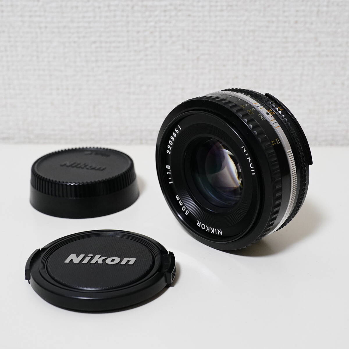 ★美品★ニコン Nikon Ai-s NIKKOR 50mm F1.8 パンケーキレンズ ニコン MF 単焦点　Fマウント