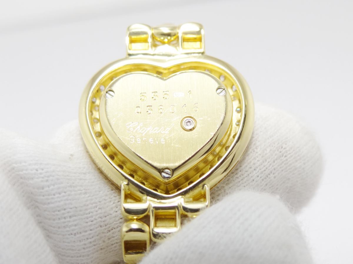 * ломбард *K18 Chopard / diamond / кварц / Heart / чистое золото / примерно 56.7g/ женский модель / производитель OH settled ^